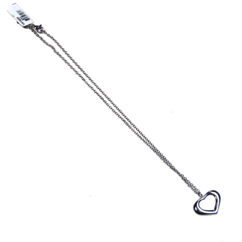 Inox Women's Stainless Steel Open Heart Necklace